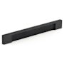 Richelieu 7-9/16 Inch Center to Center Rectangular Cabinet Pull Brushed Black